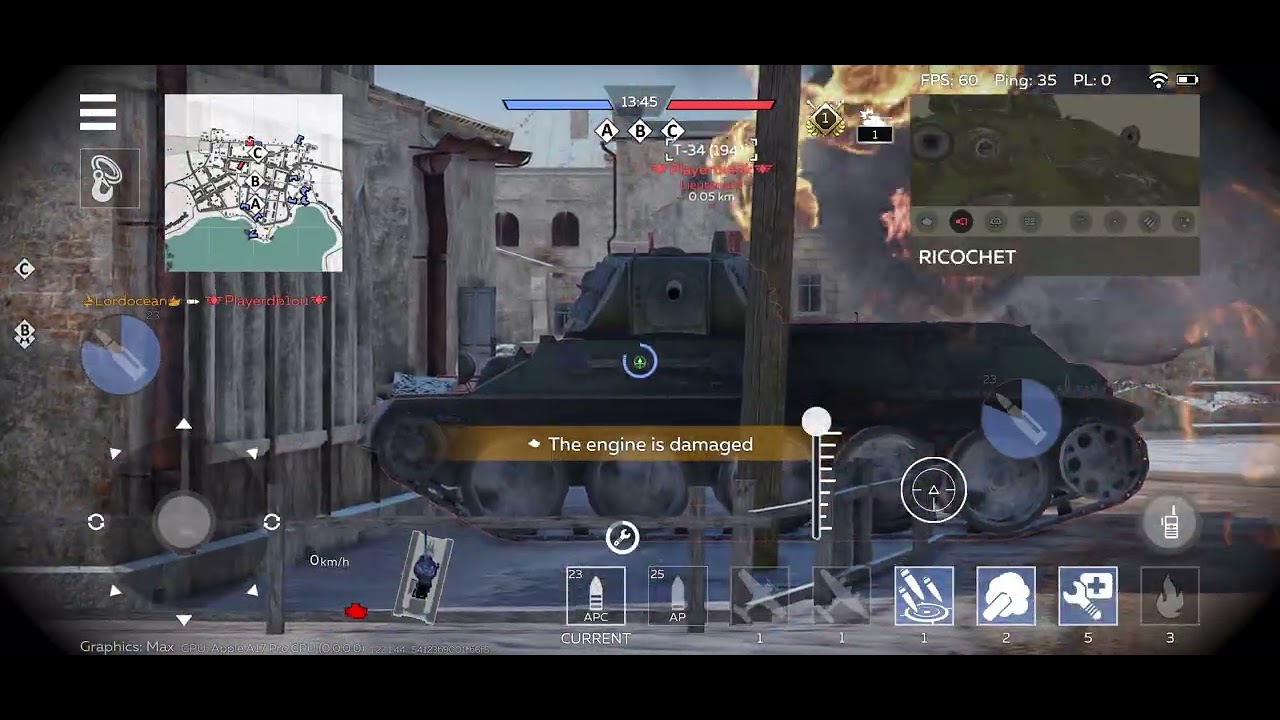 Using stage 1 British tanks 