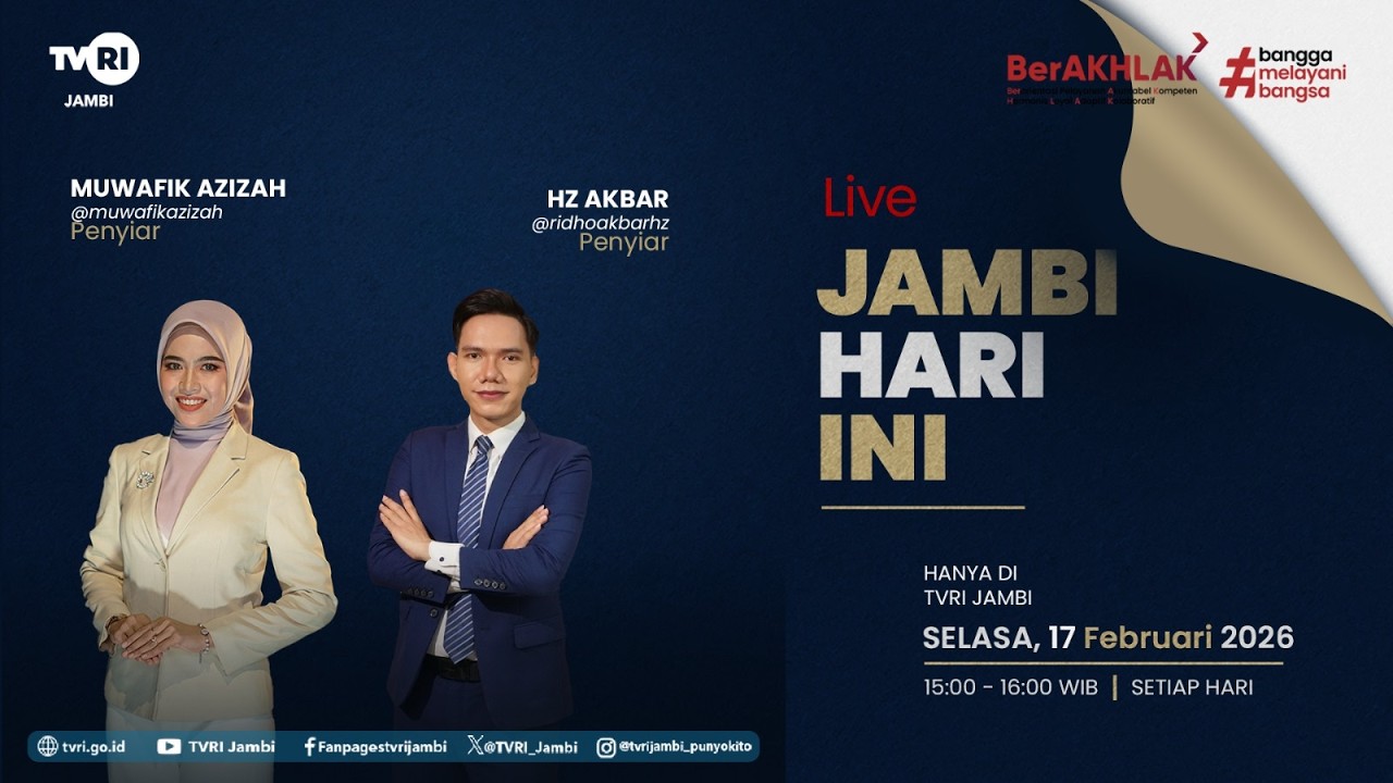 JAMBI HARI INI | Edisi 17 Februari 2026#jhi#News#WorldCup2026DiTVRI#TVRIJambi#MediaPemersatuBangsa