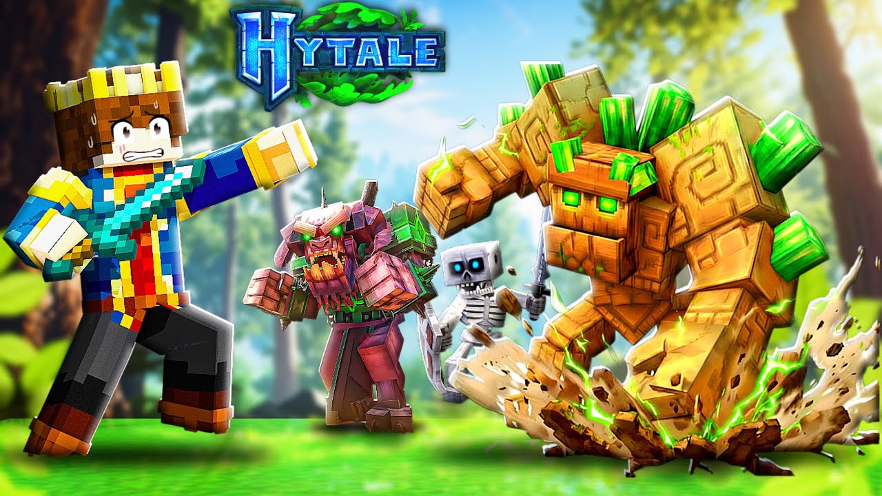 MINECRAFT BUT EVERYTHING IS REALISTIC 😱| HYTALE Gameplay