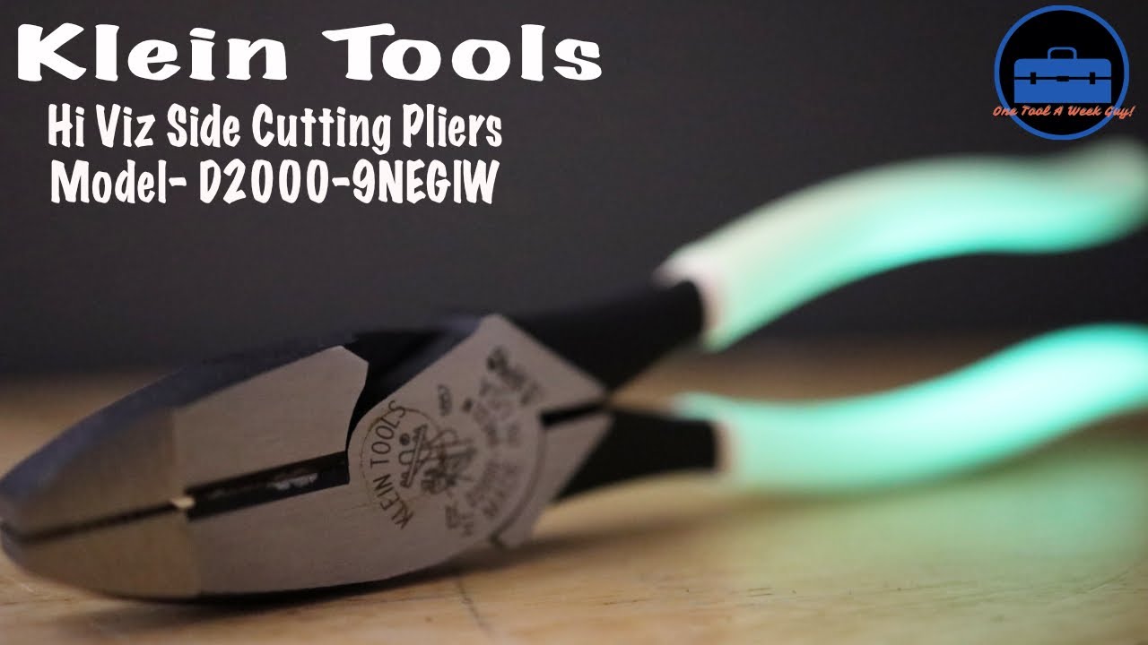 Klein Tools Hi Viz Side Cutting Pliers D2000-9NEGLW