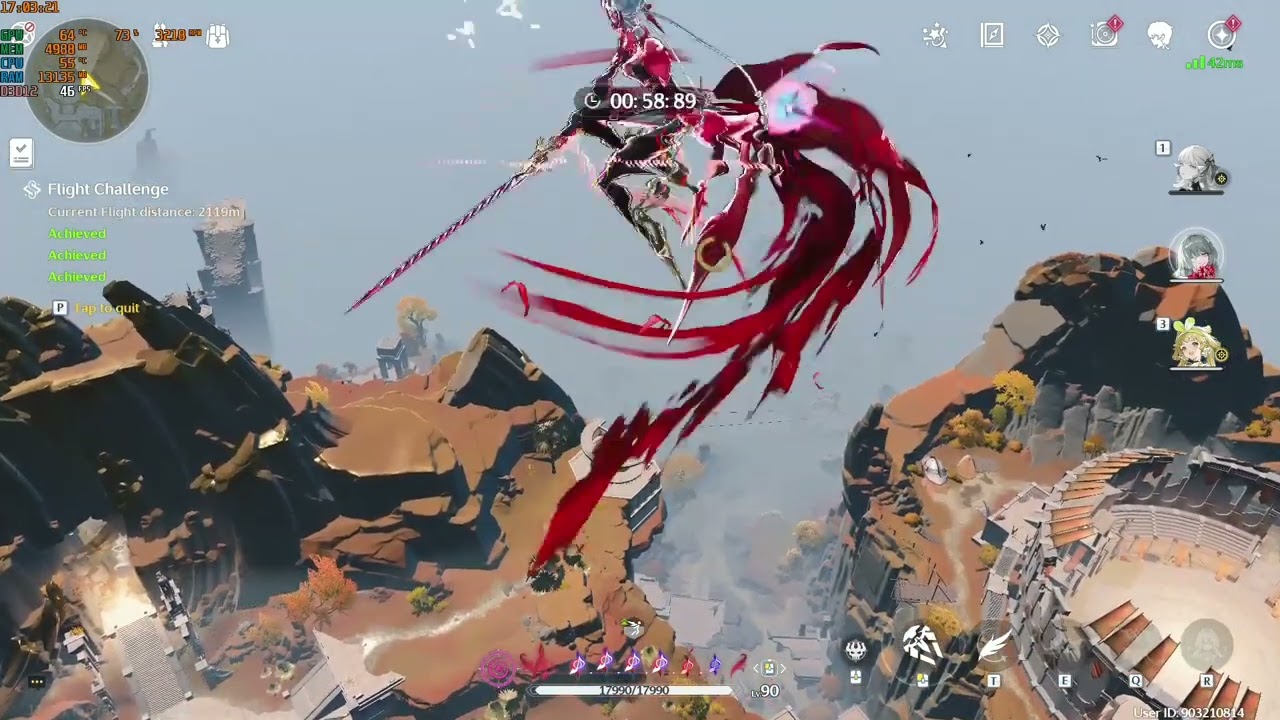Wuthering Waves: Flight challenge 