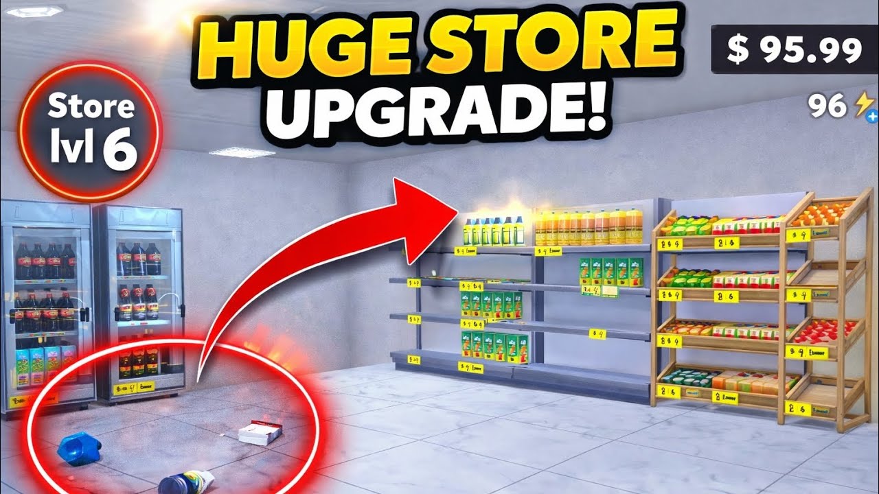 Supermarket Simulator Episode 2 🔥 Huge Store Upgrade & Level 6!