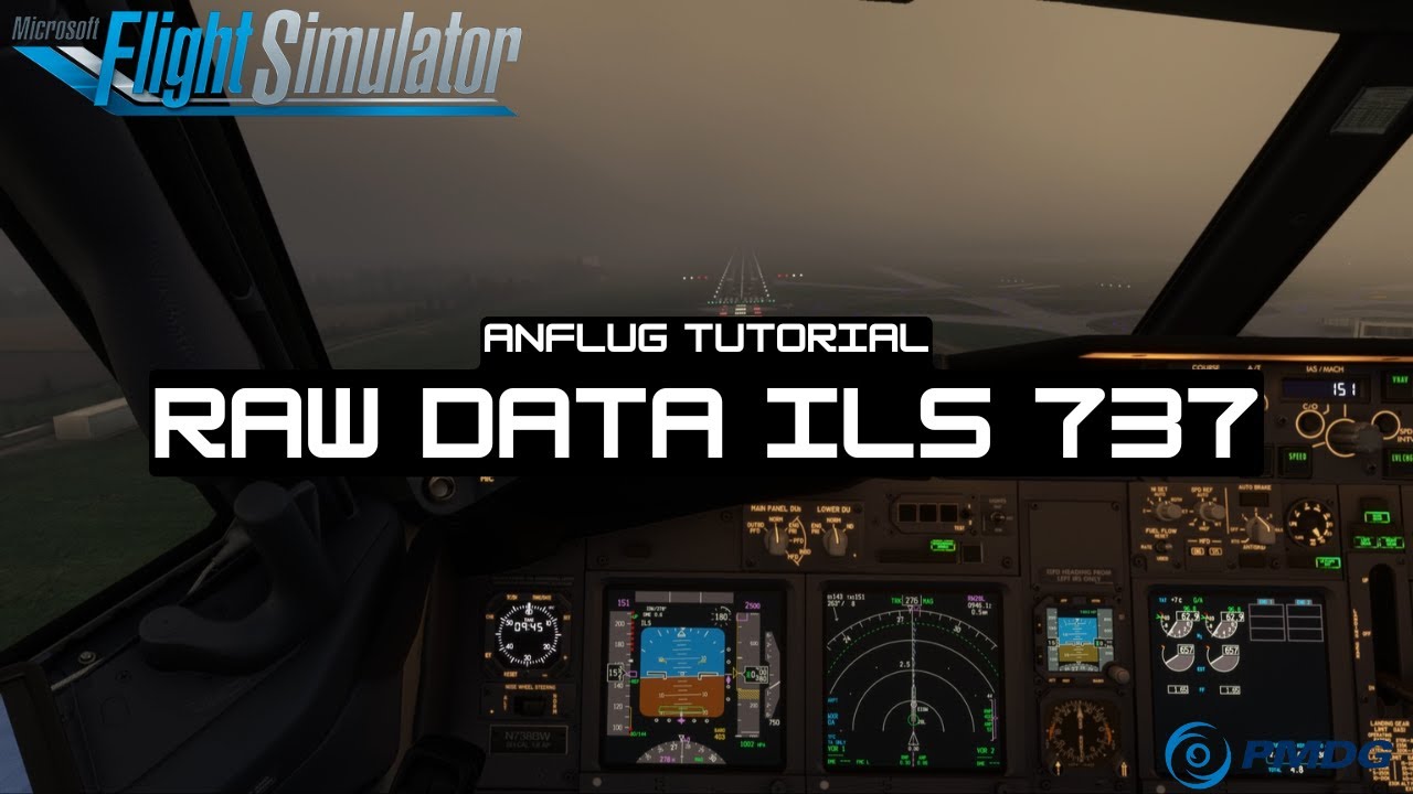 Wie fliegt man ein Raw Data ILS? Type Rating TUTORIAL - Boeing 737 Pilot - PMDG FS2020 Deutsch