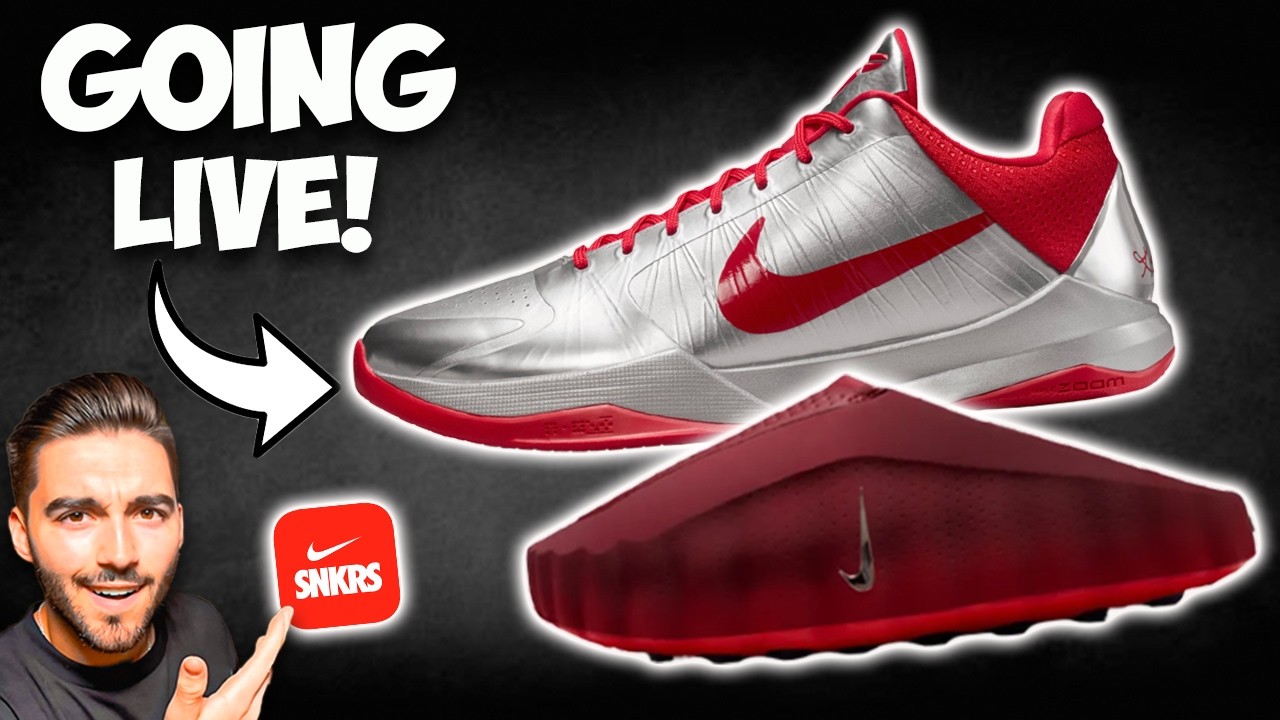 GOING LIVE CAITLIN CLARK KOBE 5 STOCK IS LIMITIED & NIKE MIND 001 SLIDES RESTOCKING NOW!