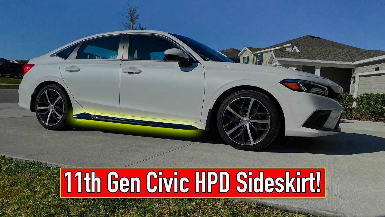 DIY HPD Side Underbody Spoiler 2023 Honda Civic! 11th Gen Civic