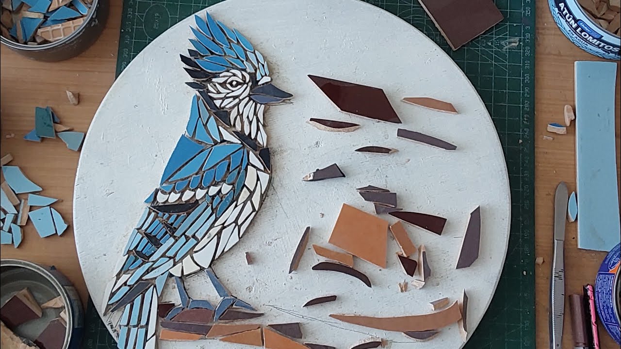 🌱APRENDIENDO MOSAICO 🌱PROCESO CREATIVO 🧩Clase #5 #mosaic #diyprojects ##diy #handmade 