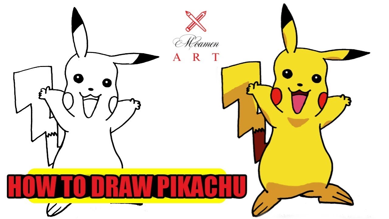 How to Draw Pikachu | Pokemon | Step By Step Tutorial