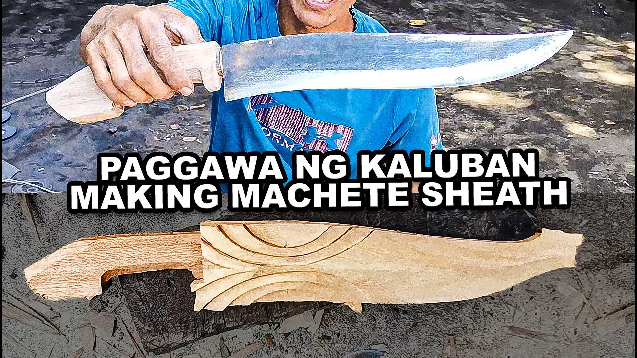 Paggawa ng Simpleng Kaluban gamit ang Narra Wood | | Dinalungan Aurora Philippines #knife #scabbard