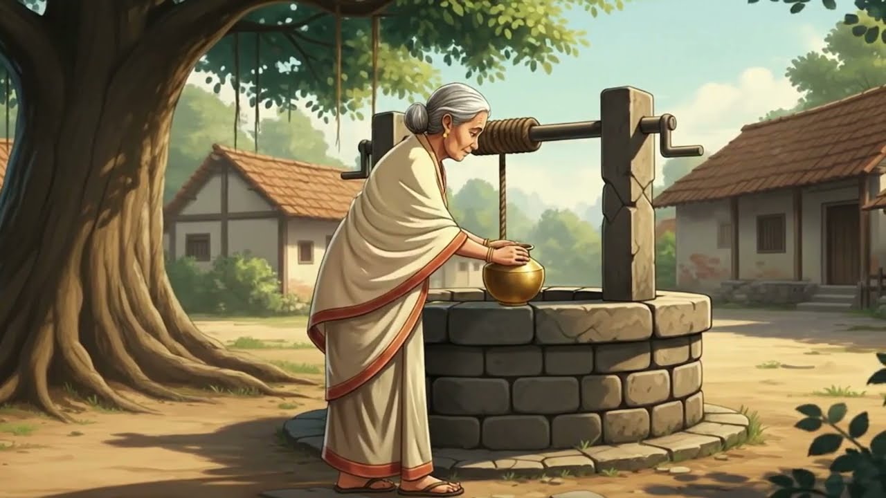When the Courtyard Wakes First | Peaceful Village Morning | Cozy Ghibli-Inspired Animation