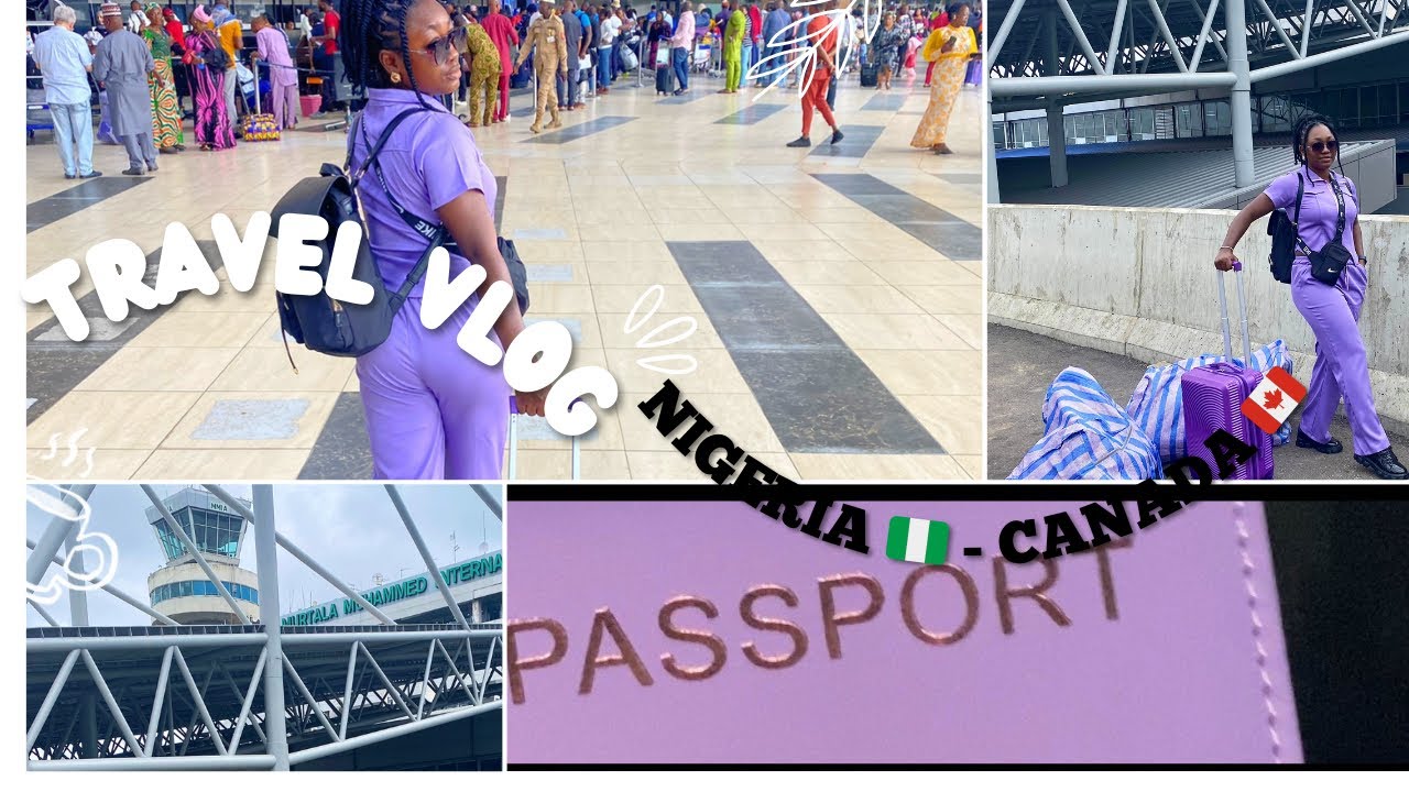 TRAVEL VLOG: Moving from Nigeria 🇳🇬 to Canada 🇨🇦 | EGYPTAIR | #canada  #studyvisa  #travelvlog