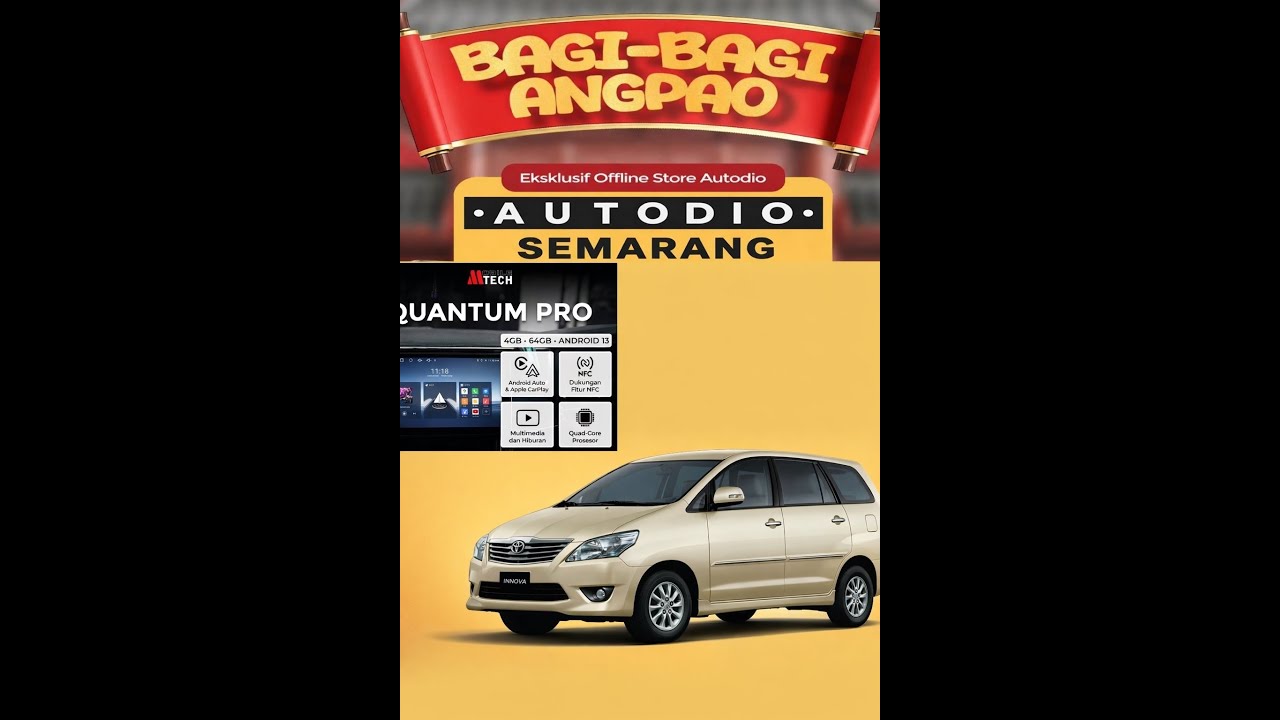 Innova 2014 Pasang Head Unit Quantum Pro 9