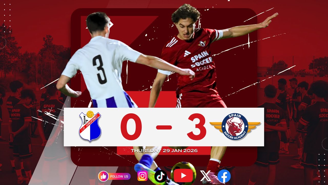 GAME 030 - Highlights CD SANTIPONCE U19 - SPAIN SOCCER ACADEMY