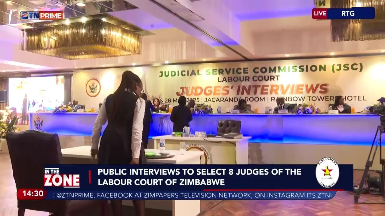 PUBLIC INTERVIEWS TO SELECT 8 JUDGES OF THE LABOUR COURT OF ZIMBABWE | 27 MAY 2025