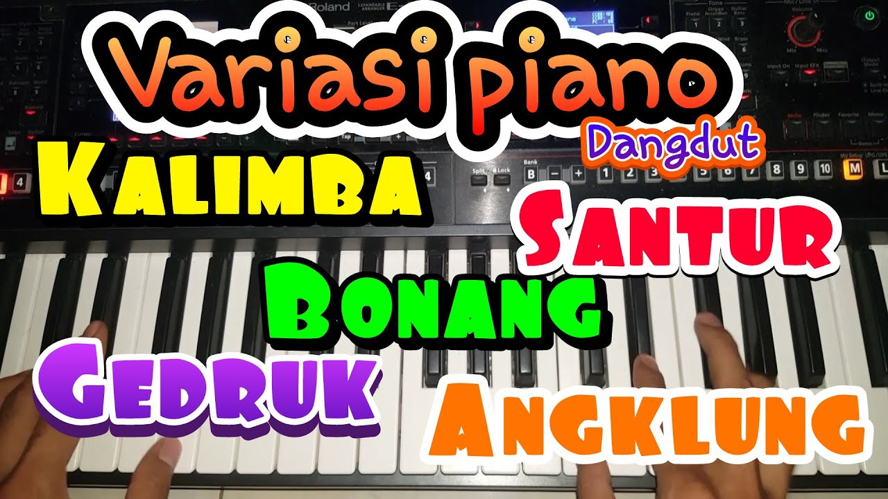 Rhythm piano (keyboard) dangdut