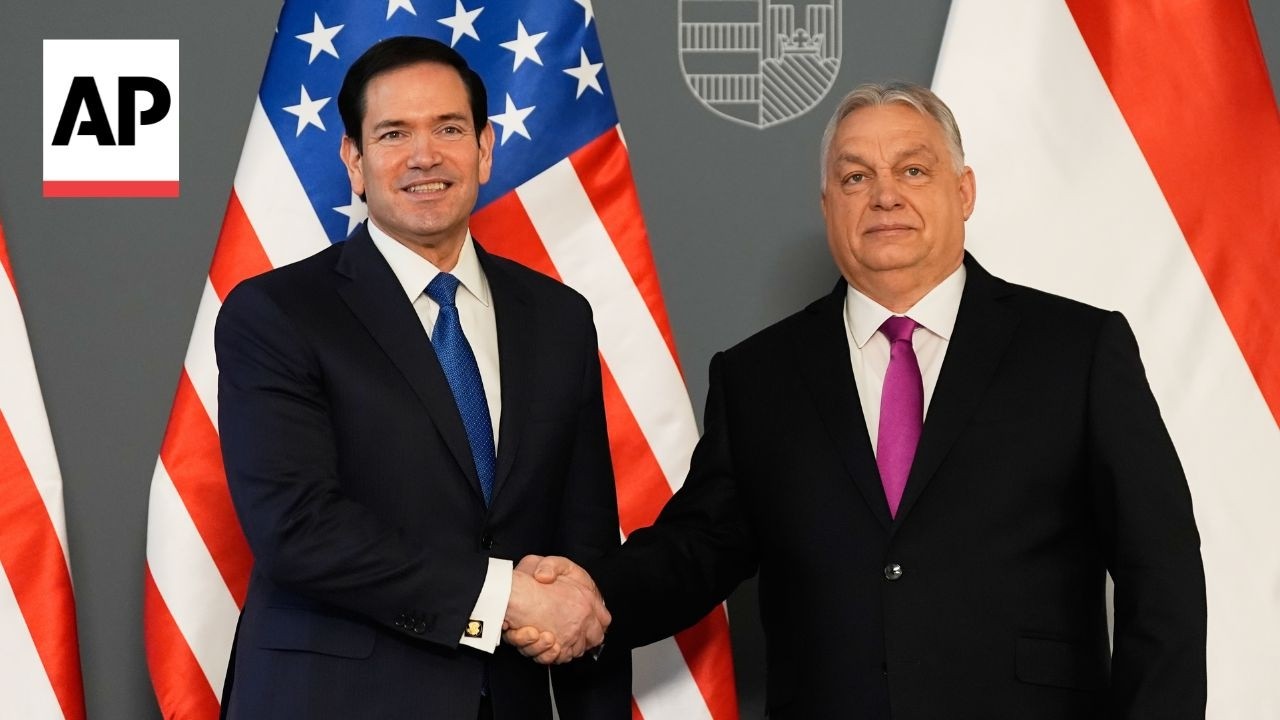 Marco Rubio meets Hungary's Prime Minister Viktor Orb&aacute;n in Budapest