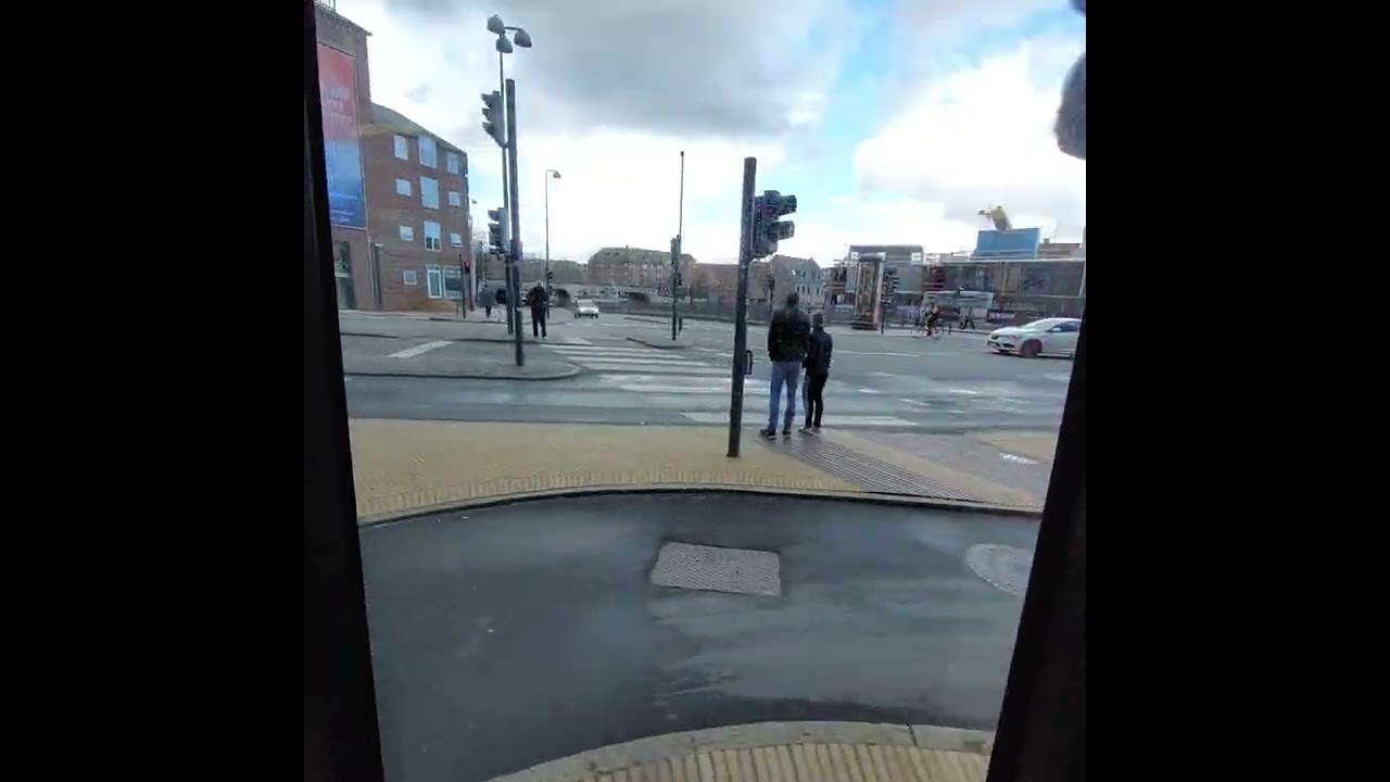 tram ride, albani torv to odense st.