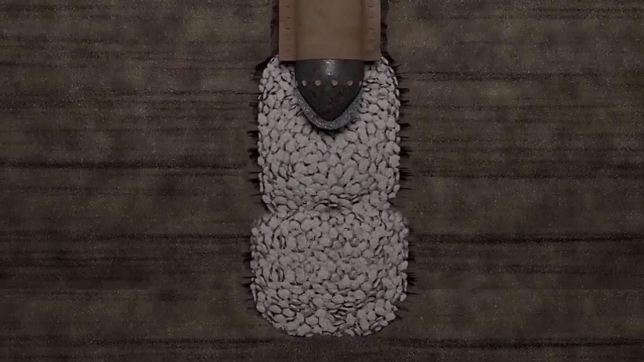Vibro-Replacement (Stone Columns) - Dry Bottom Feed Animation