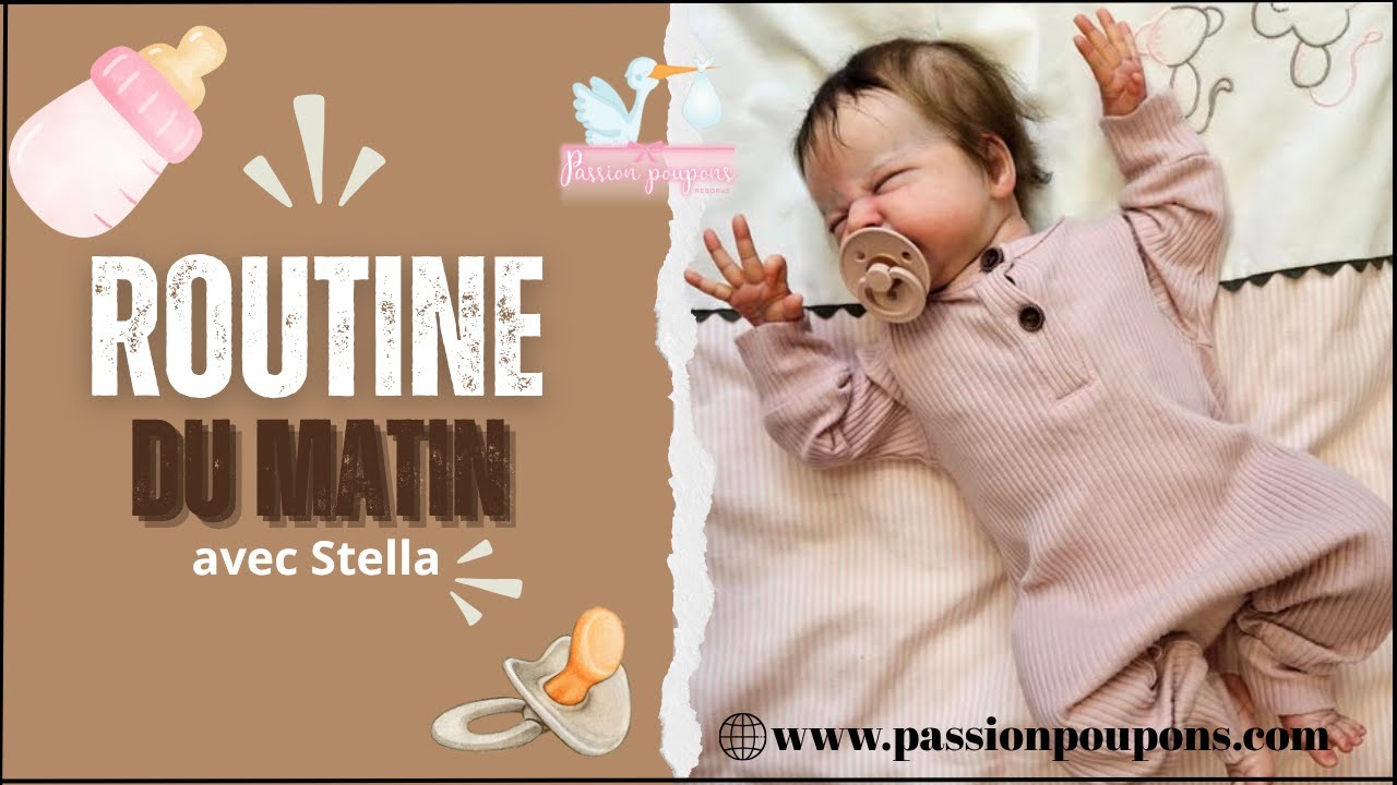 Petite morning routine avec bébé reborn Stella
