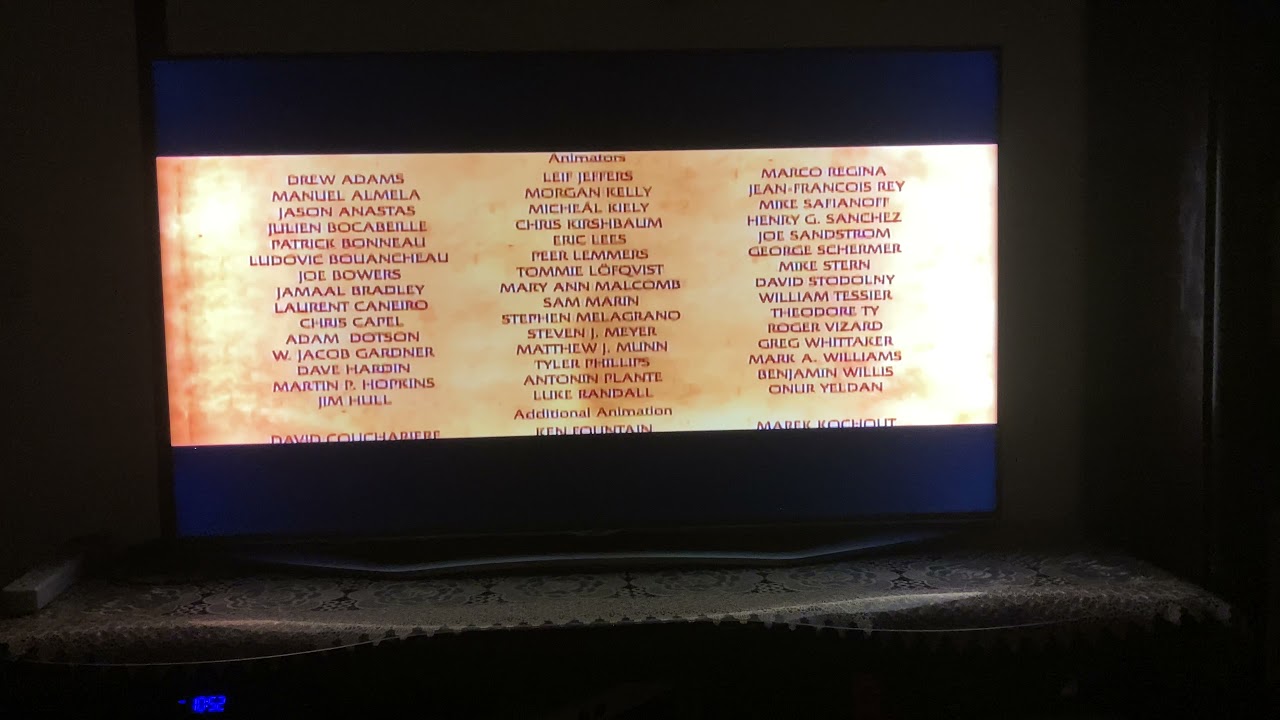 Closing to Puss in Boots DVD 2012