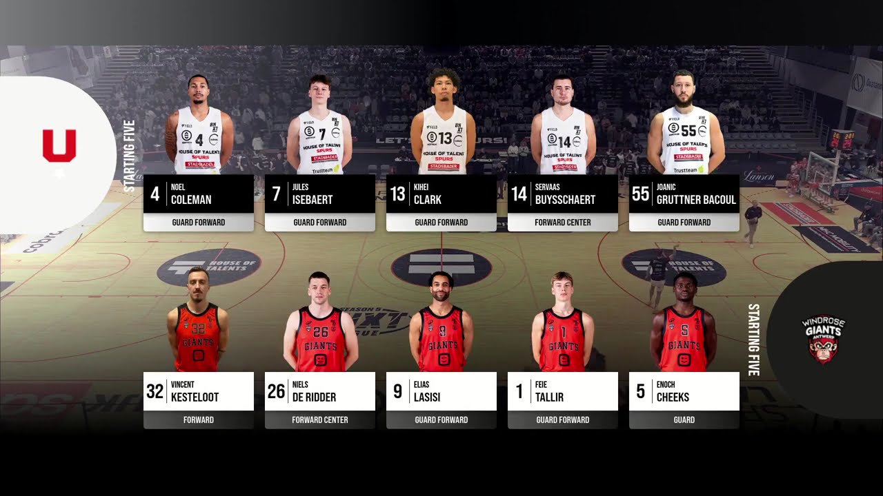 S26G13 House of Talents Kortrijk Spurs   Windrose Giants Antwerp