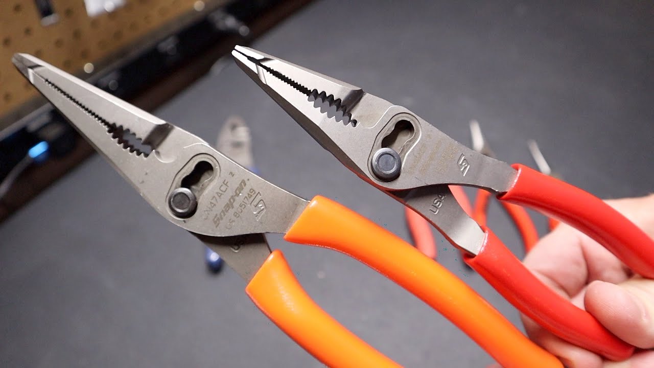 Best Long Nose Pliers - 7” & 9” Snap-On Talon Grip Long Nose Pliers