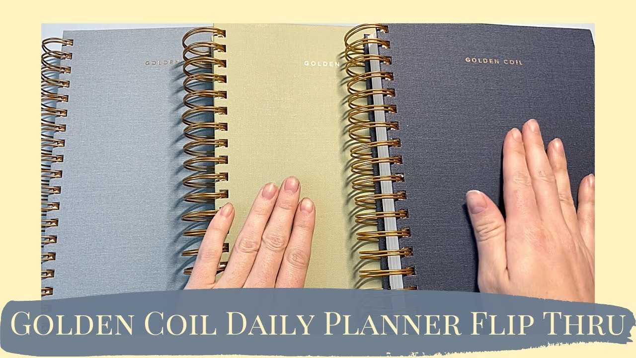 My Golden Coil Daily Planner Flip-Through & Quick Plan with Me || May 2021 || New Trimester Planner!