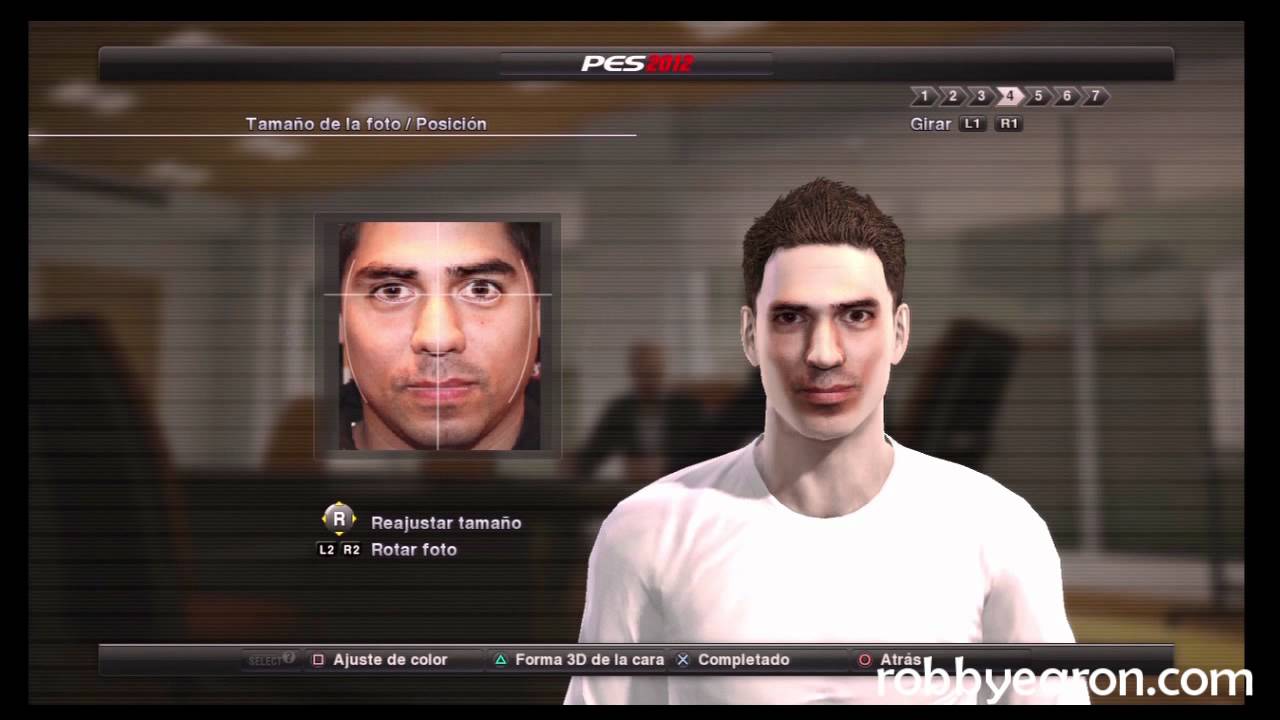 PES2012 ¿Como hacer tu cara? Modo ser una Leyenda Playstation 3