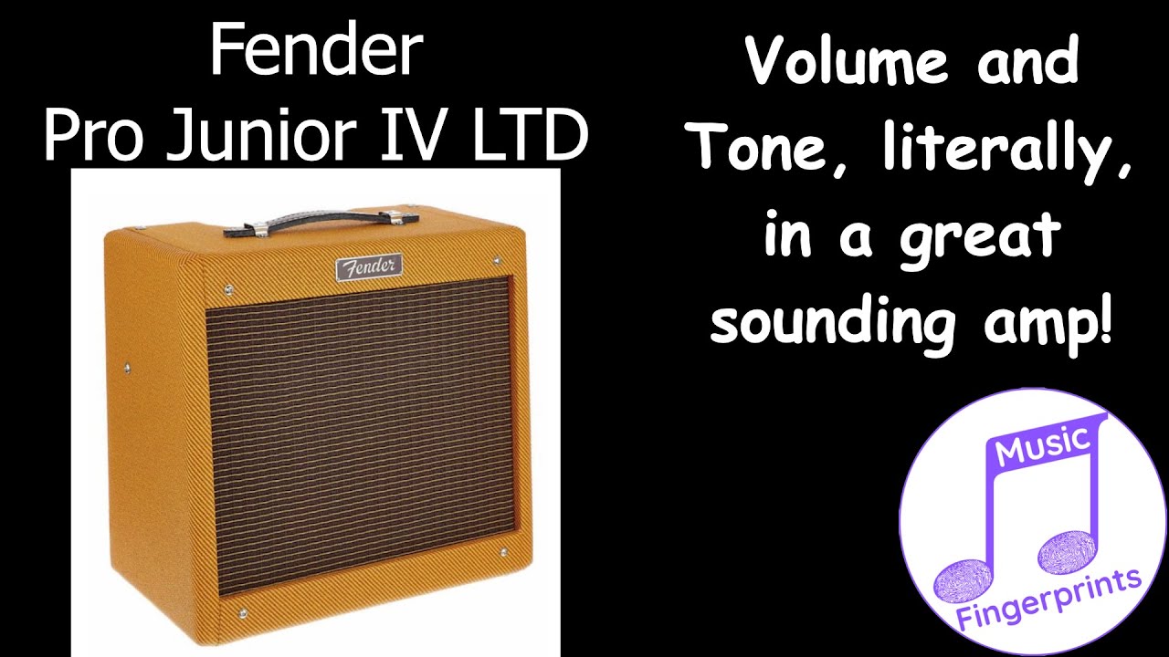 Fender Pro Junior IV LTD - Volume and Tone, literally, in a great sounding guitar amplifier