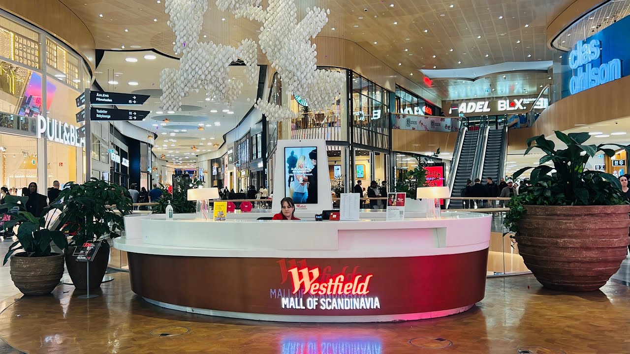 Dạo chơi siêu thị nổi tiếng ở thủ đô Thụy Điển | Westfield Mall of Scandinavia