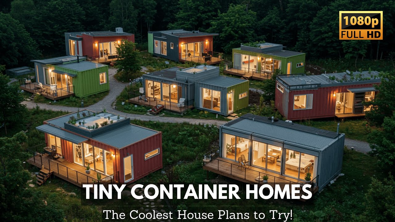Tiny Container Homes – The Coolest House Plans to Try!
