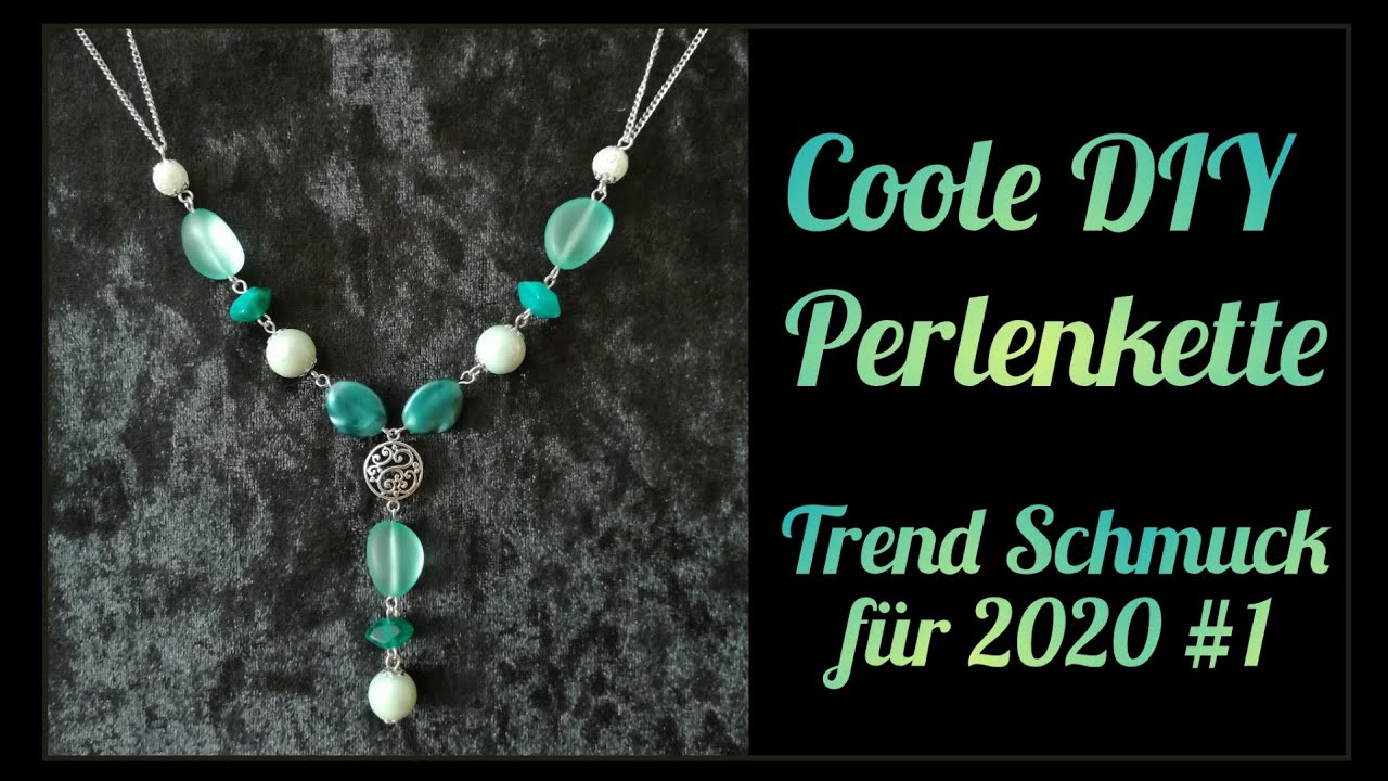 Coole DIY Perlenkette Anleitung zum selber machen/ Trend Schmuck für 2020 #1 /Tutorial für Anfänger
