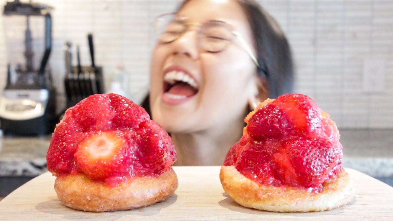 the Donut Man's strawberry donut! recipe
