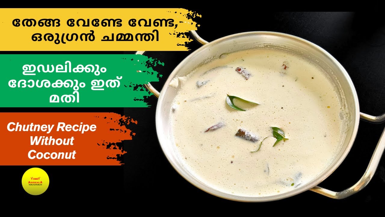 തേങ്ങ വേണ്ടാത്ത ഒരുഗ്രൻ ചമ്മന്തി | How To Make Tasty Chutney Without Coconut| Easy Chutney Recipe