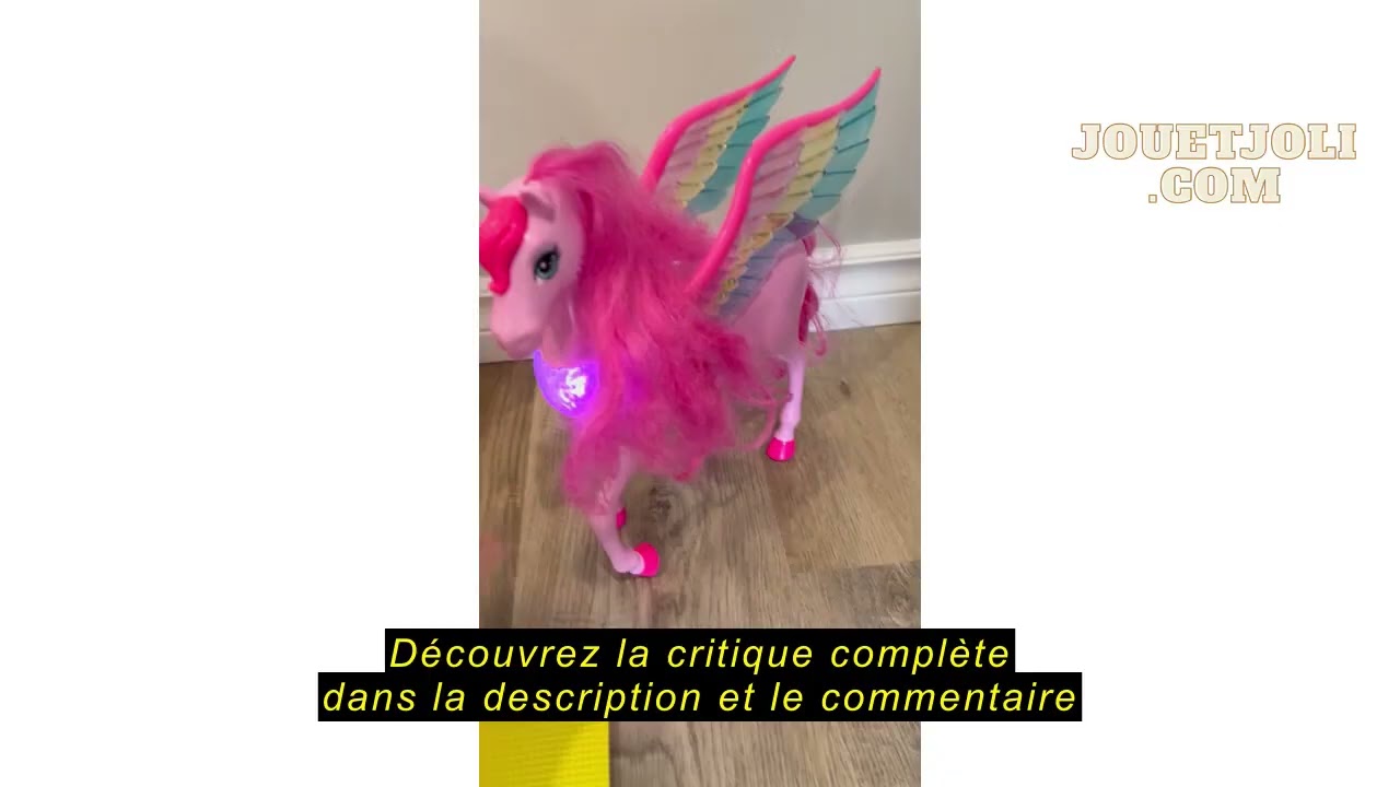 Avis sur la Barbie Pégase Magique Rose Aux Ailes Multicolores Scintillantes, avec Sons Et Lumières,