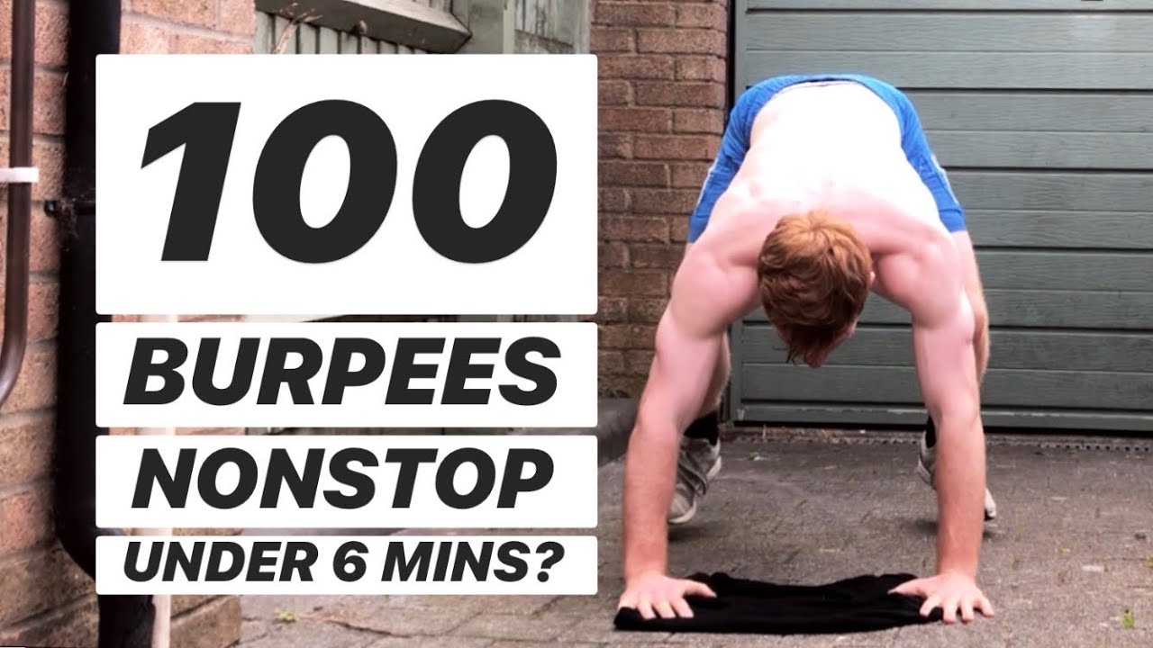 100 CLEAN Burpees Without Stopping! LESS THAN 6 MINUTES!