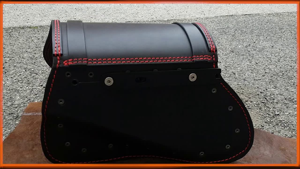 SOFTAIL® Slim®, Blackline®, Slim S® untill 2017 - Leather Saddlebag installation guide - ENDS CUOIO