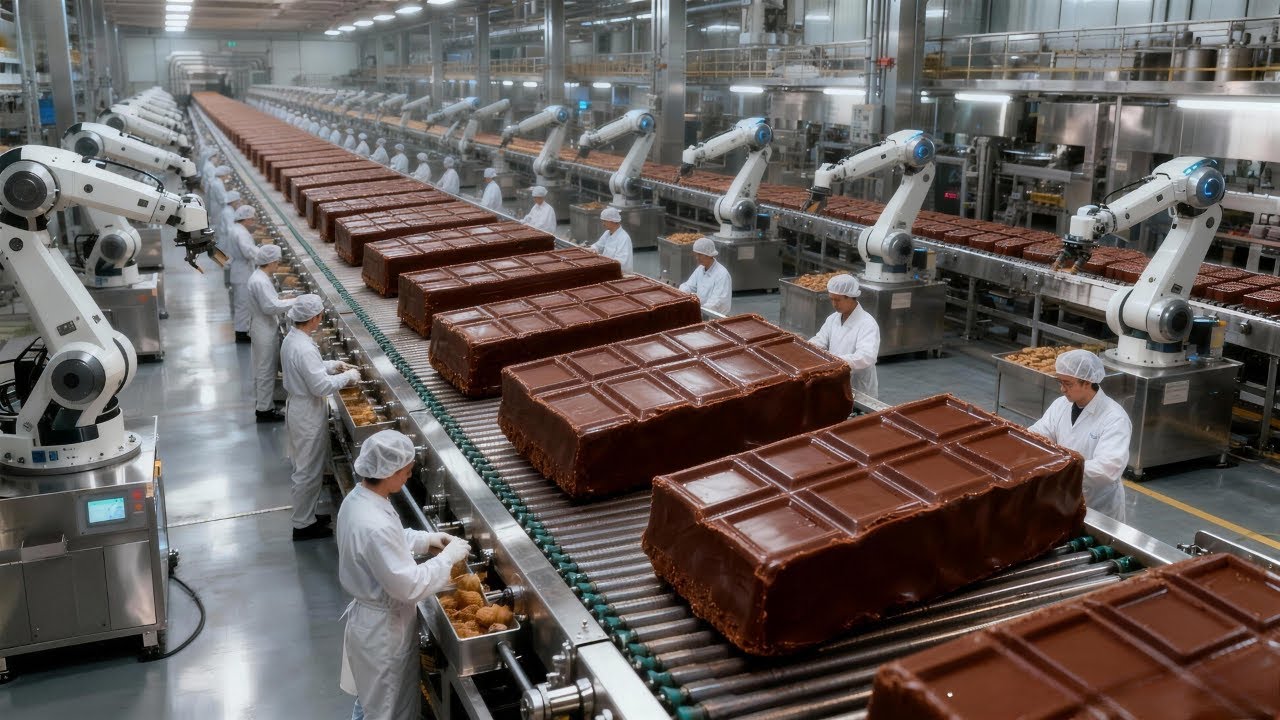 Inside the Mega Chocolate Factory: How 1 Million Bars Are Produced Daily