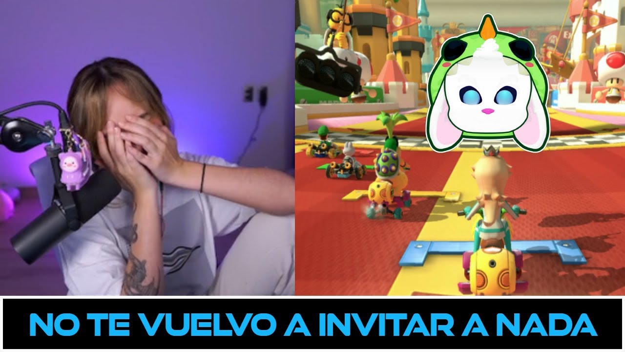 CONTER MOLESTANDO A VICKY EN SU EVENTO DE MARIO KART #vickypalami #conterstine #twitch
