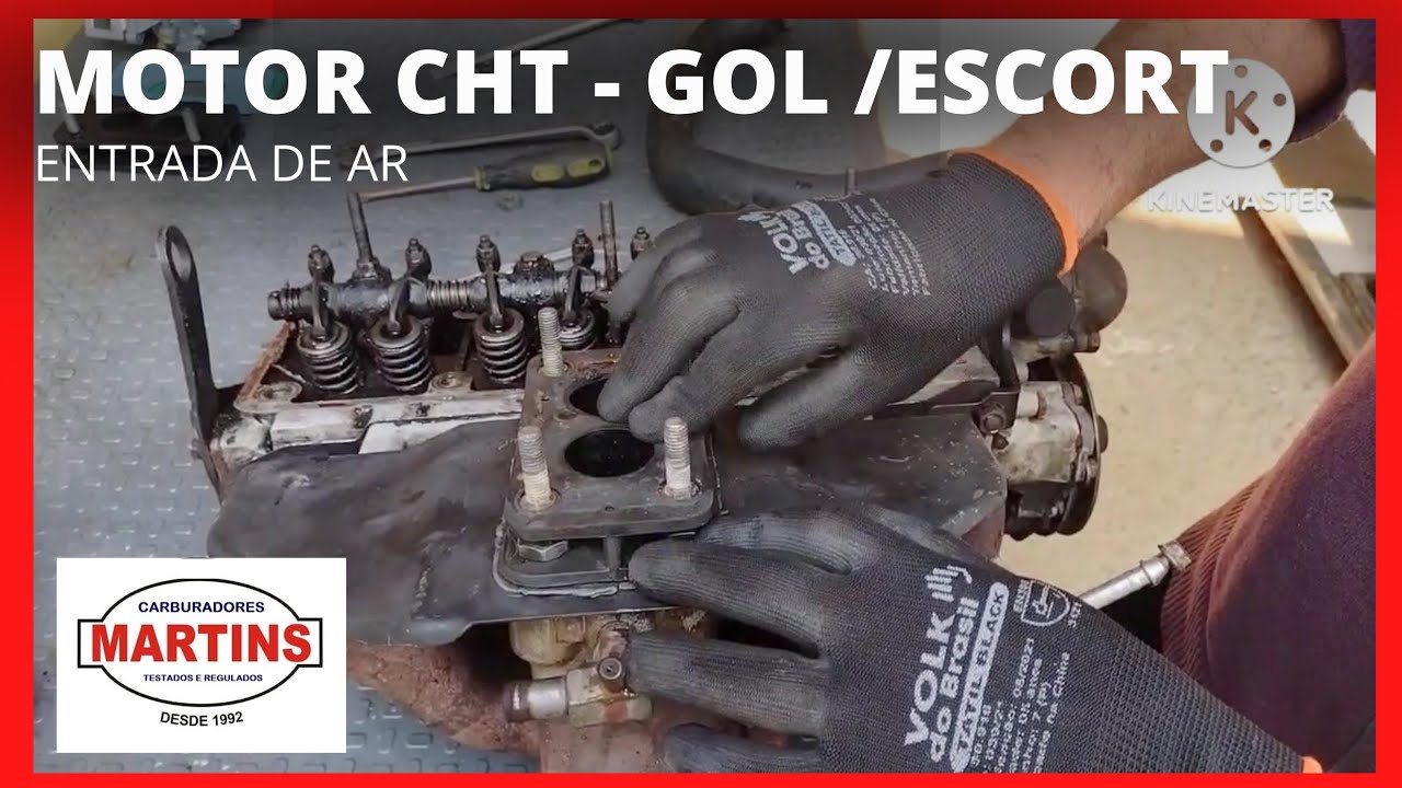Motor CHT/ Gol - Escort/ Entrada de ar entre o coletor de admissão e a flange do carburador/Martins