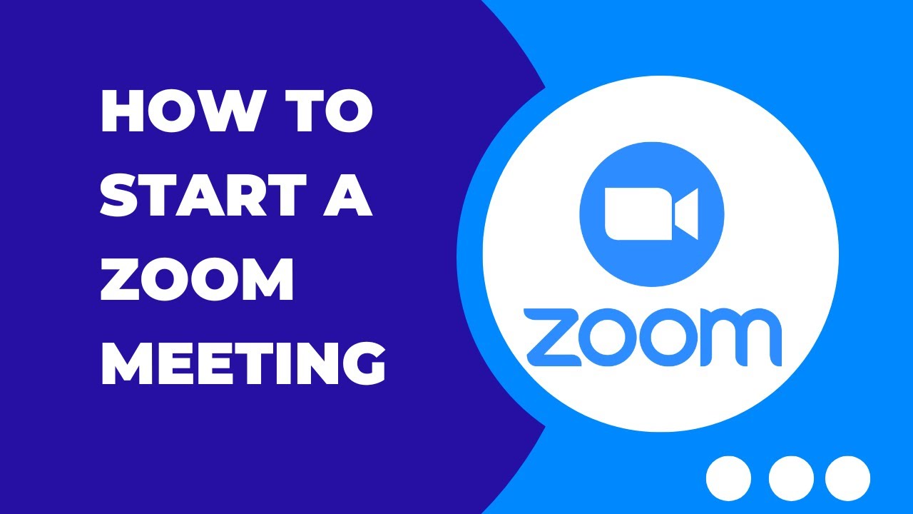 How to start a zoom meeting as the Host