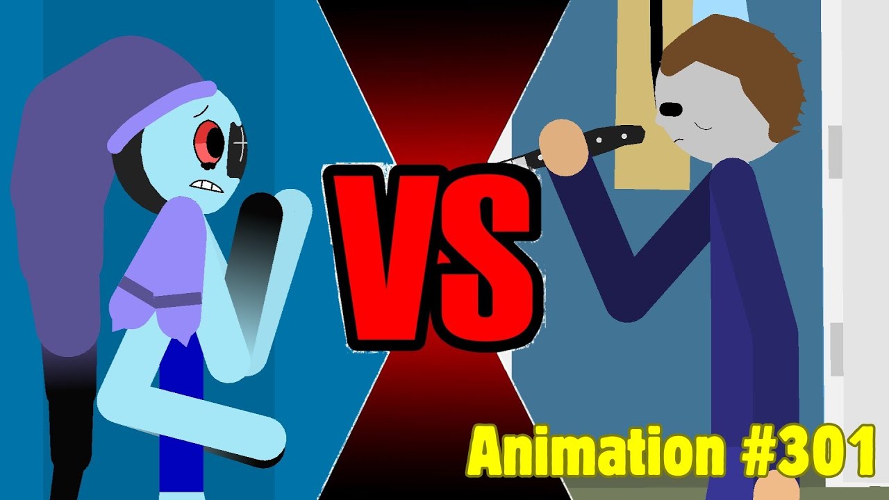 Twisted Astro (Dandy's World) vs Michael Myers Stick Nodes animation #301