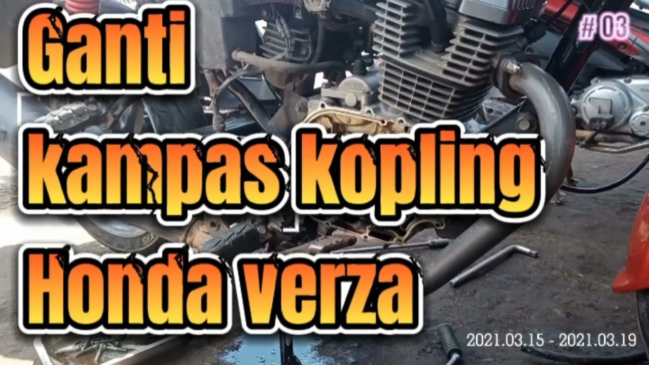 cara mudah pasang kampas kopling Honda verza
