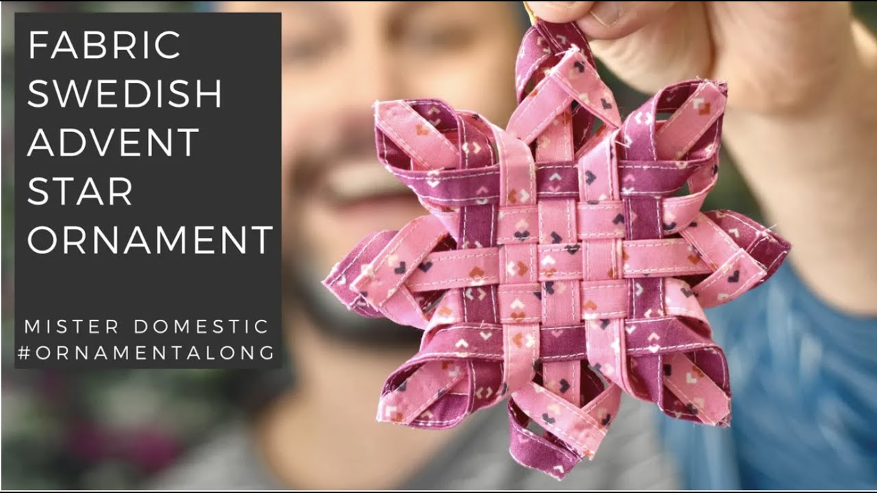 How to Make a Fabric Swedish Advent Star Ornament