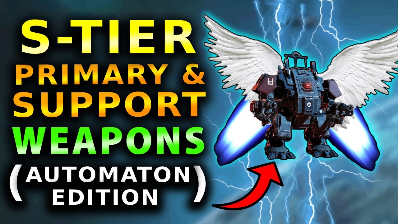 Helldivers 2 - BEST Automaton Weapons for the Jet Brigade! Best Bot Loadout For Jet Brigade Hulk!