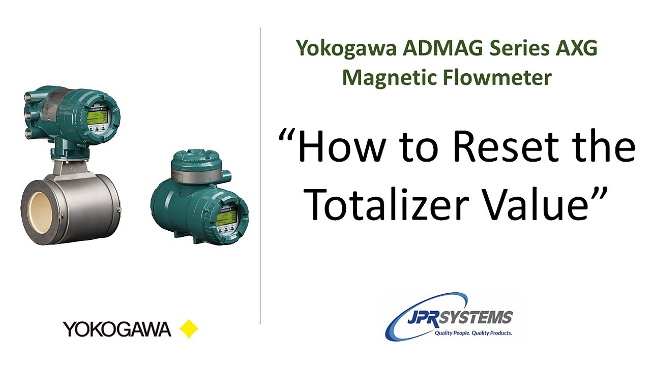 Yokogawa - How to Reset the Totalizer Value