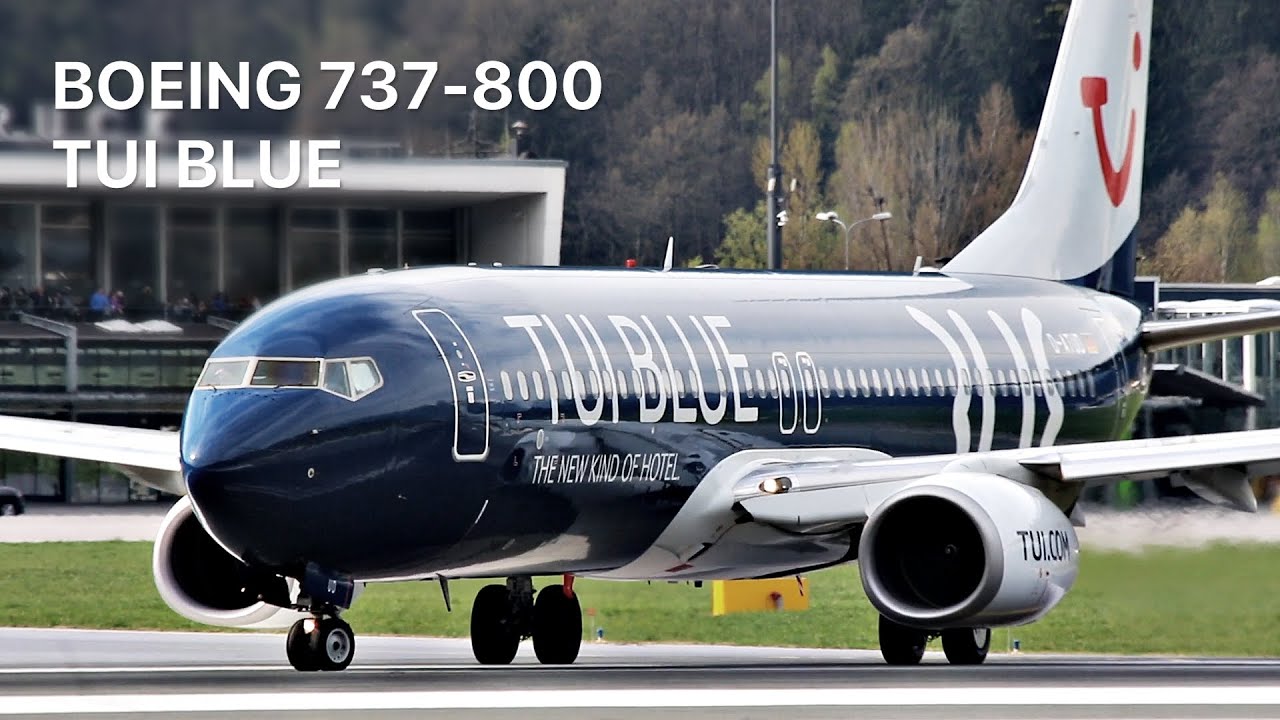 TUI BLUE BOEING 737-800 (D-ATUD) DEPARTURE AT INNSBRUCK