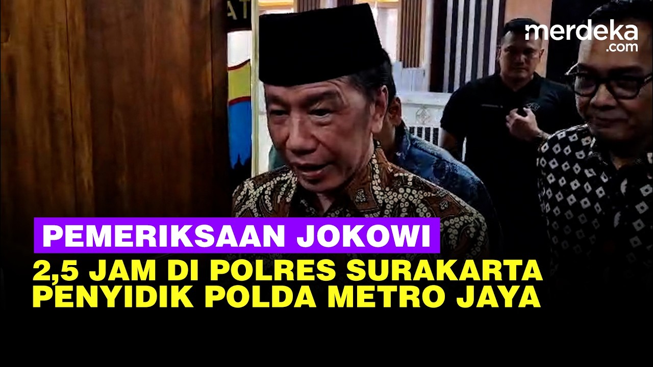 Terjawab Pemeriksaan Jokowi 2,5 Jam oleh Penyidik Polda Metro di Polresta Surakarta