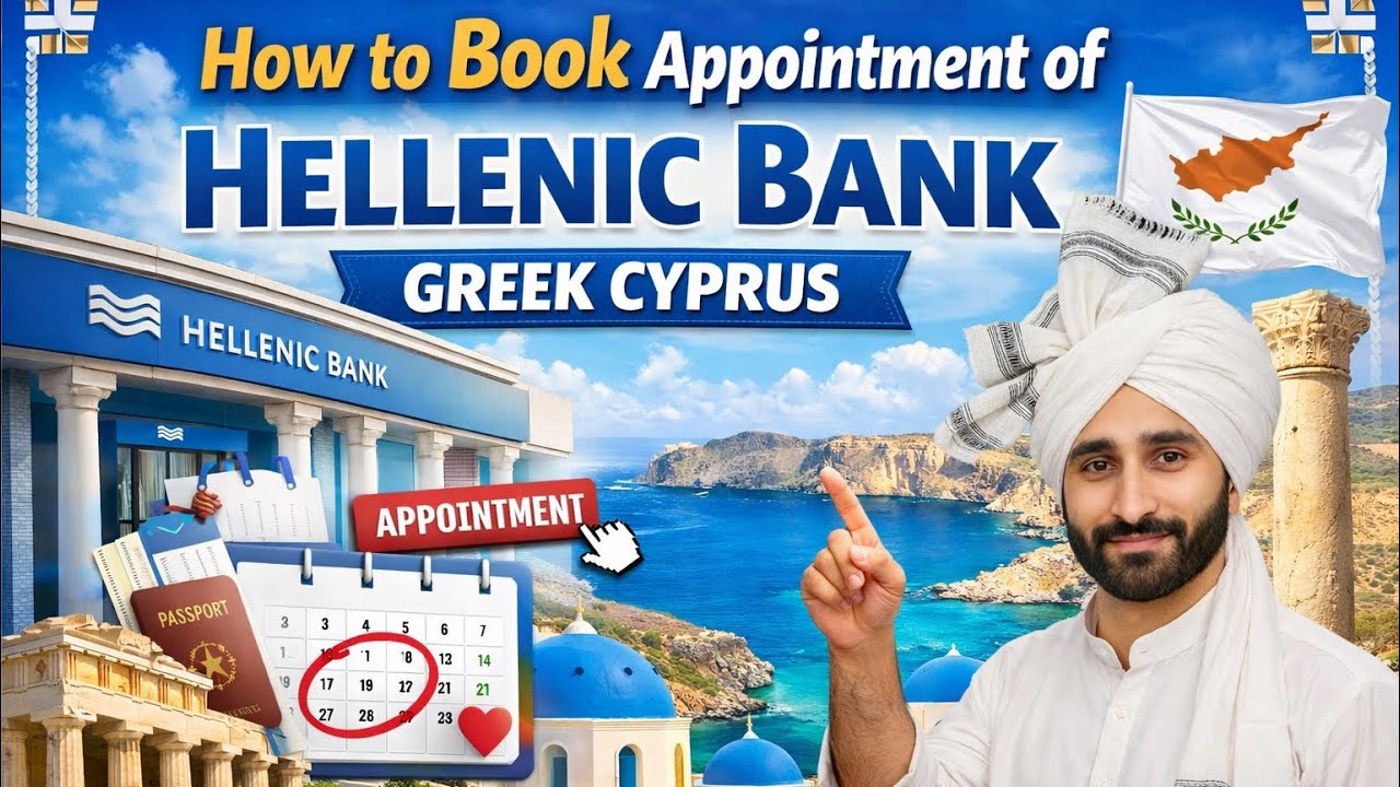 How to Book Appointment of Hellenic Bank in Greek Cyprus | Step by Step Guide