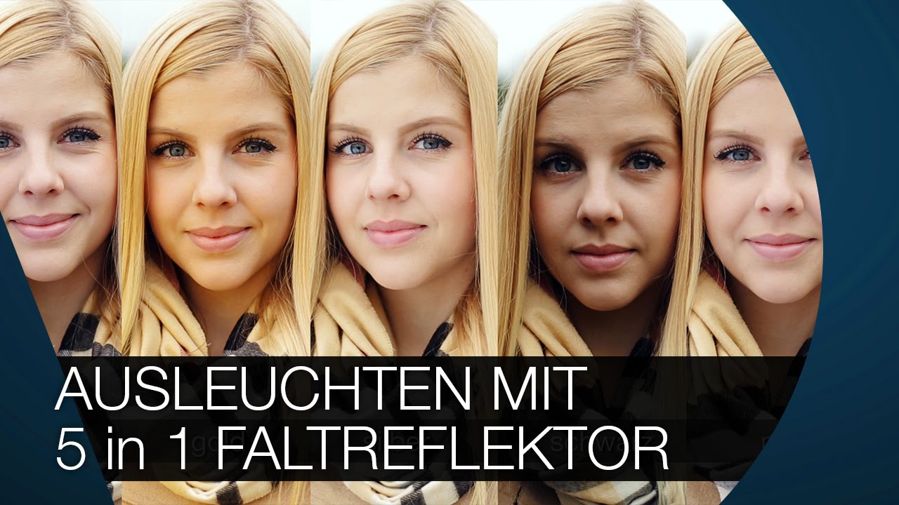 Ausleuchten mit einem Faltreflektor I Unterschiede der Flächen