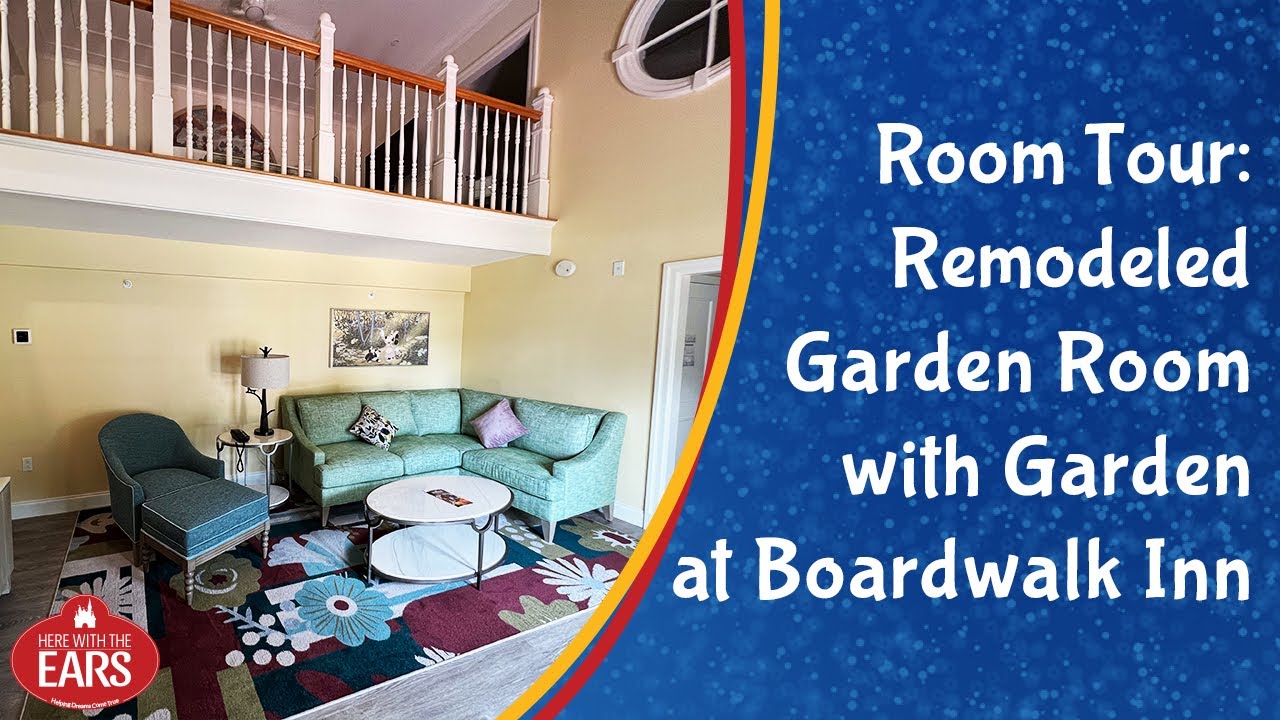 Disney's Boardwalk Inn - Refurbished Garden Cottage Suite - Room Tour